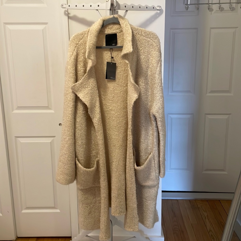 Beige coatigan